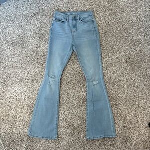 a.n.a Light Blue High Rise Flare Jeans